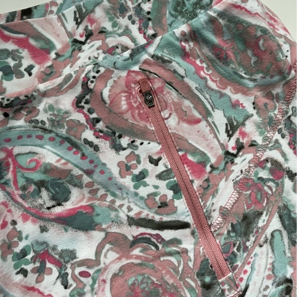 Talbots • EVERYDAY STRETCH SKORT - WATERCOLOR PAISLEY Pink Mint Green - Picture 3 of 6